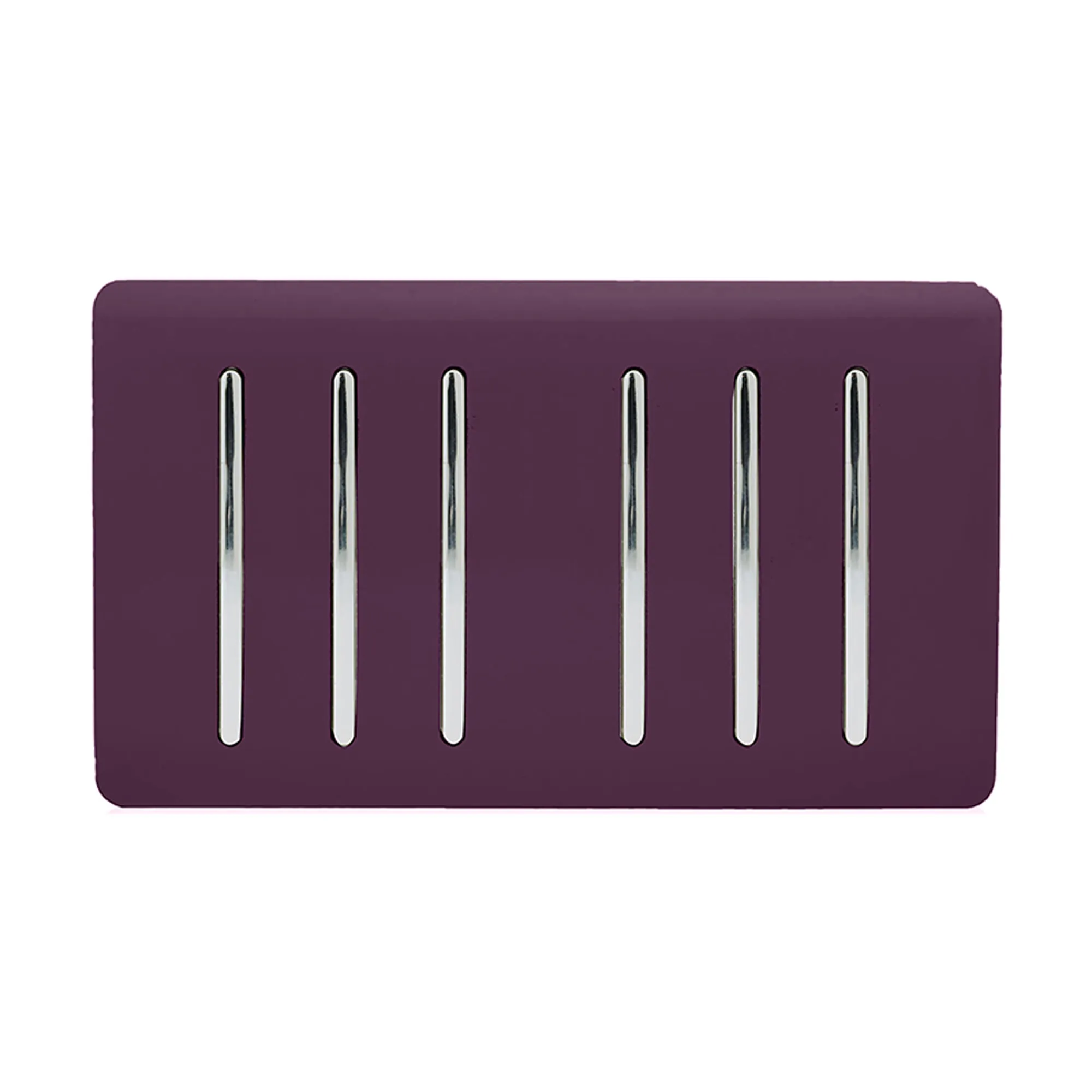 ART-SS66PL  6 Gang 2 Way 10 Amp Rocker Twin Plate Plum